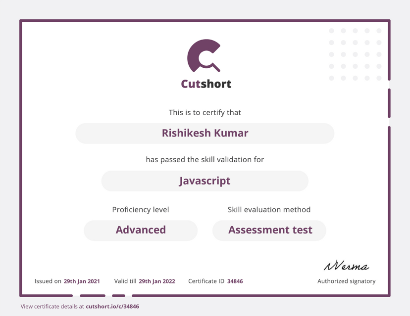 Certified Internet Webmaster JavaScript Specialist
